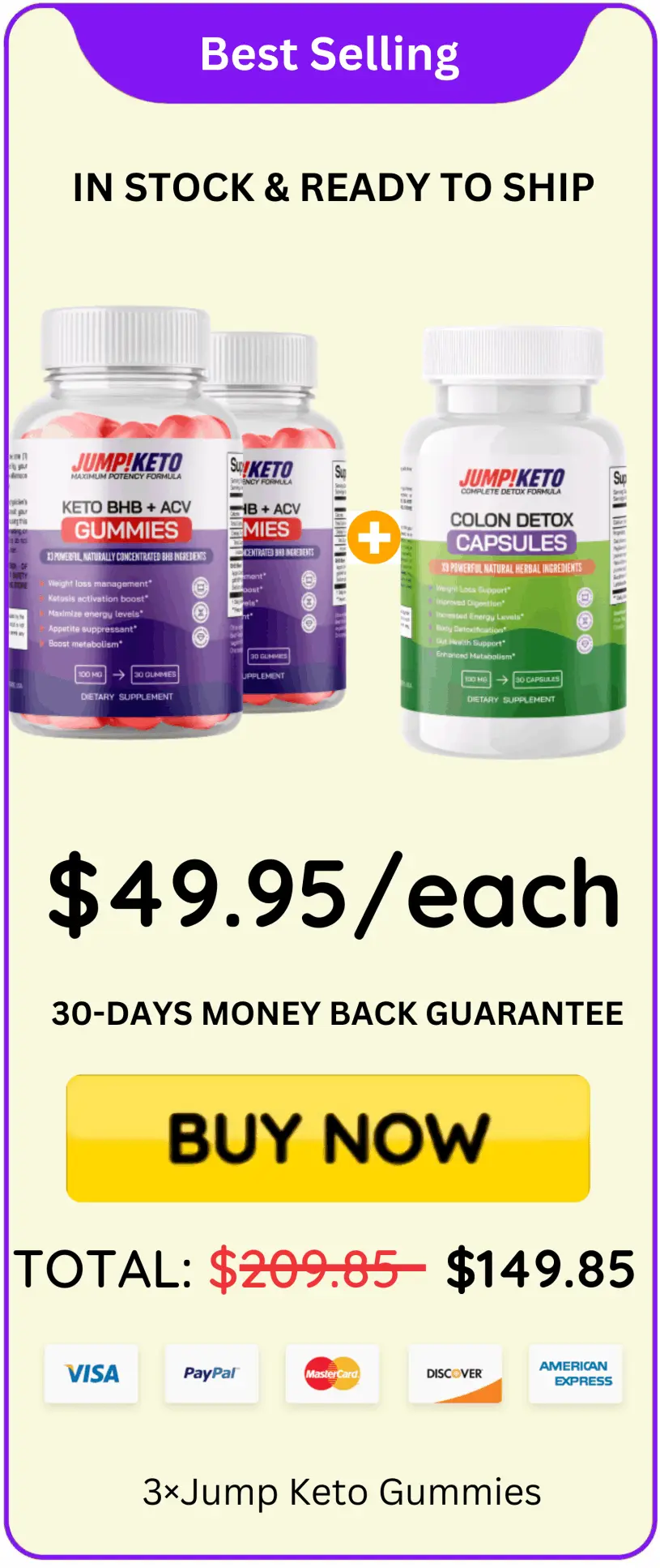 Jump Keto Gummies offer price